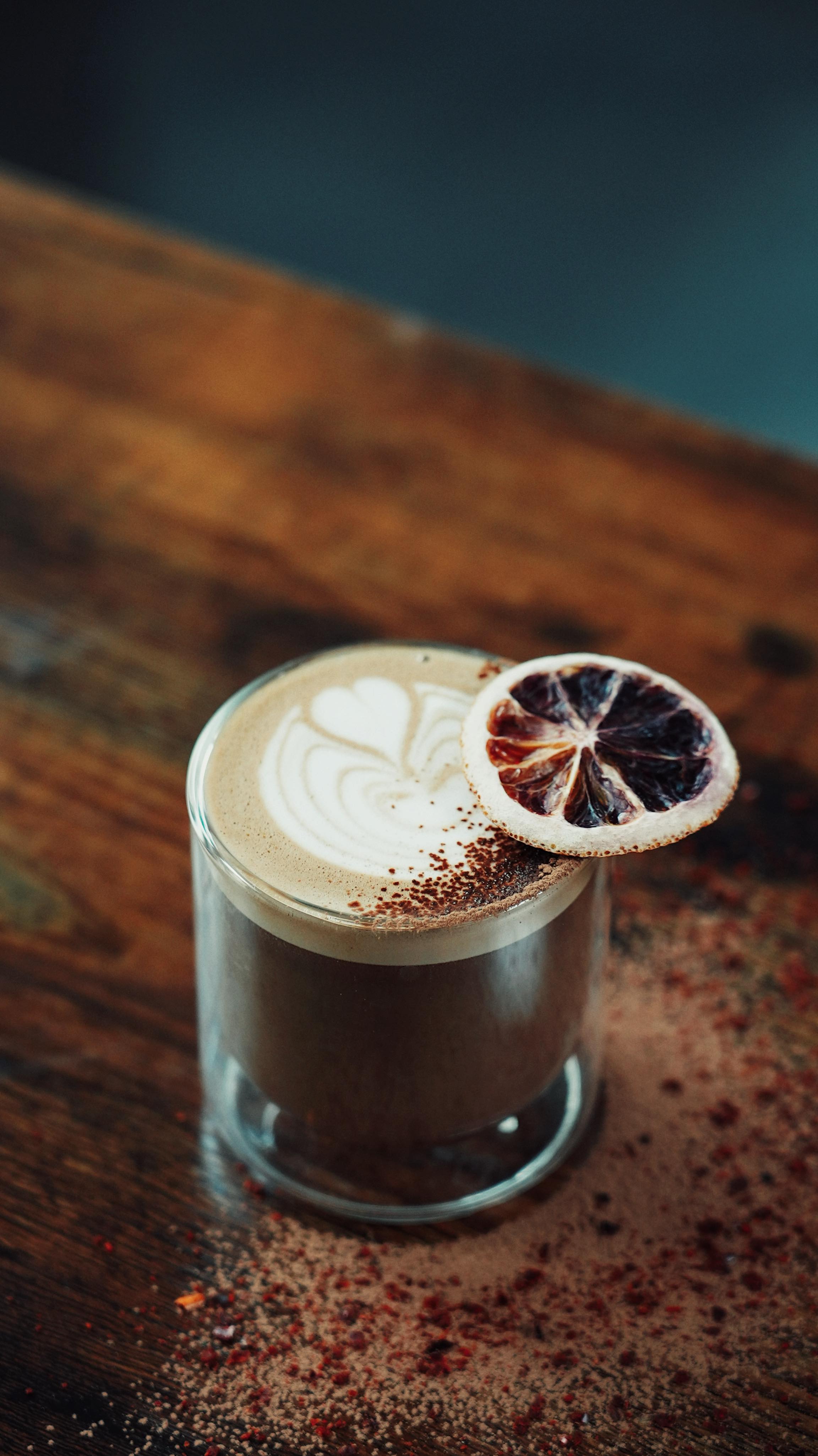 Instagram post by @morgandrinkscoffee for Ghirardelli. Caption reads: GOLDEN HOUR // A mocha that tastes like the....