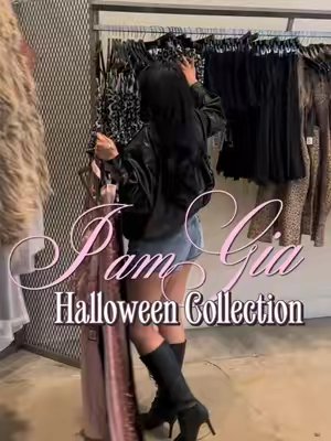 TikTok post by @aimebbyyy for I AM GIA. Caption reads: [...] is your fav?🎀 @I.AM.GIA #halloween #iamgia....