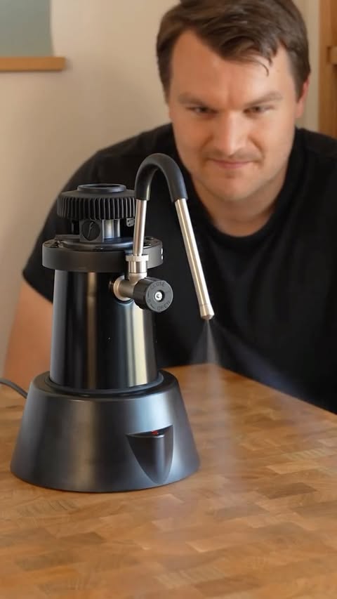 Instagram post by @tannercolsoncoffee for Flair Espresso. Caption reads: Steaming with the new eWizard from Flair. If....