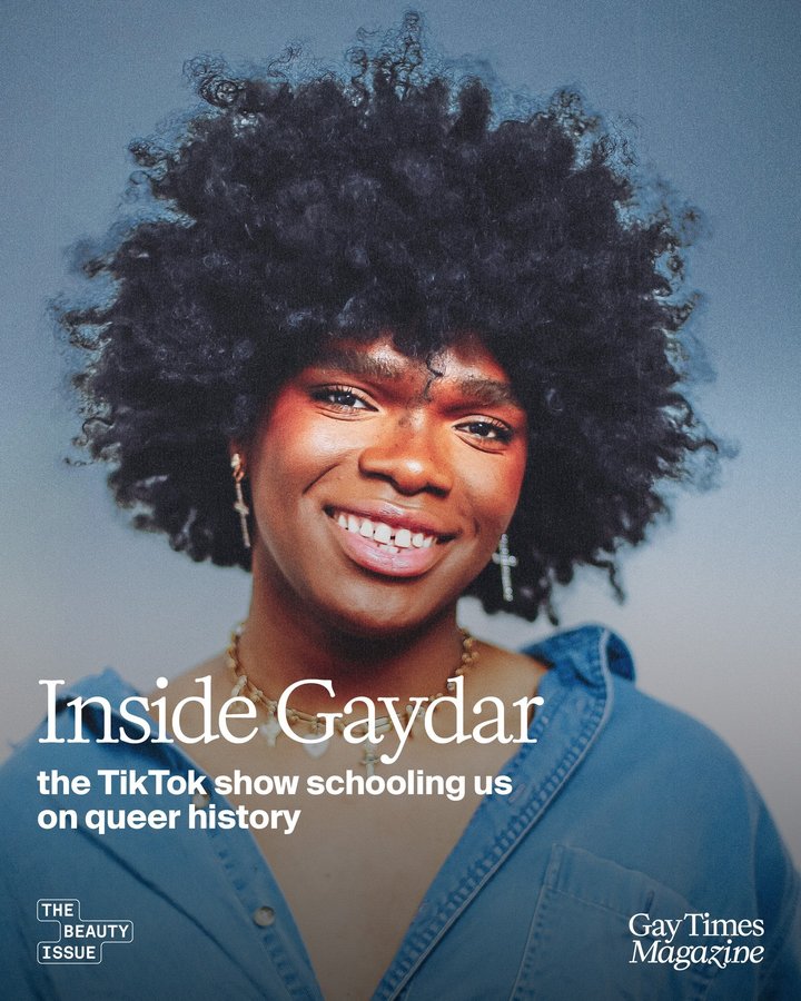 Instagram post by @gaydarshow for GAY TIMES. Caption reads: Looking to level up your queer knowledge this....