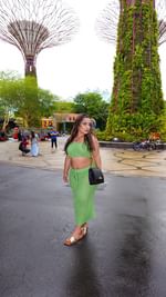 Instagram post by @kissedbyken for Ettika. Caption reads: Would I be the one on your mind? 💚 

Jewelry:....