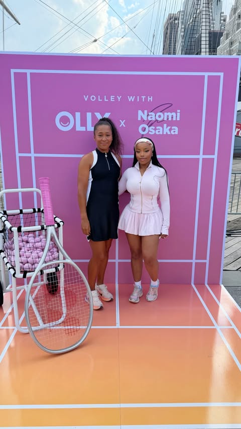 Instagram post by @toniolaoye1 for OLLY. Caption reads: #ad @OLLYCanada flew me to NYC to play tennis with....