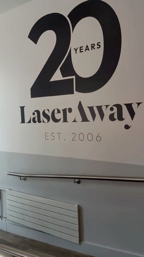Instagram post by @p.bipasha for LaserAway. Caption reads: At @laseraway today for my every 6 week beauty....
