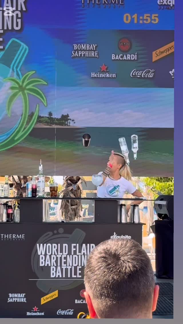 Instagram post by @noemiduce for Bombay Sapphire. Caption reads: [...] to the sponsor @bacardi @cocacola....