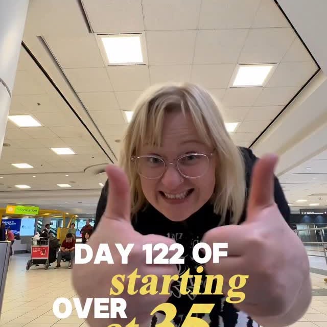 Instagram post by @dariakropop for Air Transat. Caption reads: Day 122/365. That’s it I changed my life! I....