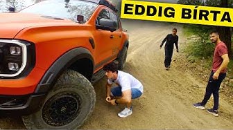 YouTube post by @OliverAmon93 for carVertical. Caption reads: Eddig bírta a Raptor! 😭  - Talaria Komodo teszt.