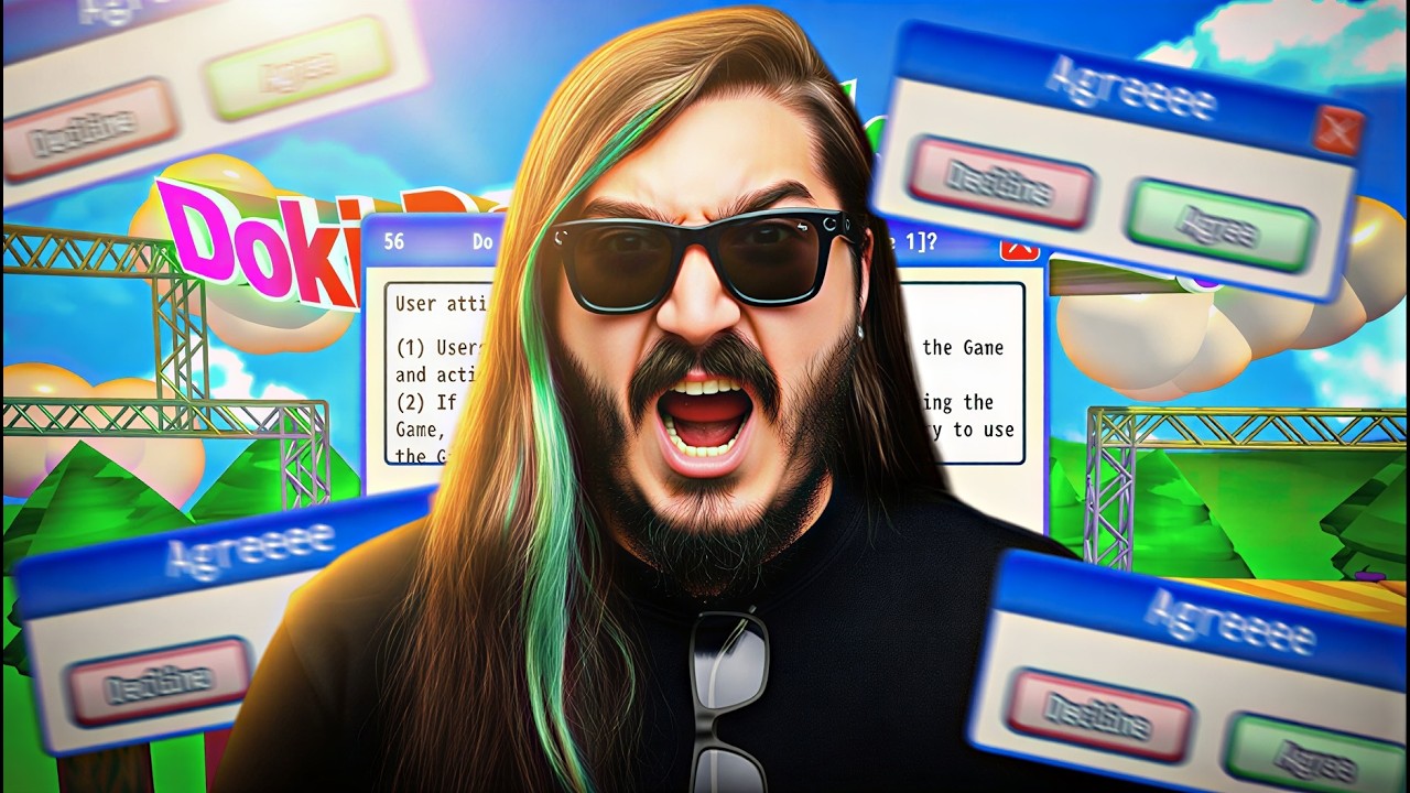 YouTube post by @KendineMüzisyenKM for CSGO-SKINS.COM. Caption reads: I WISH I HADN'T PLAYED THIS ANNOYING GAME! |....