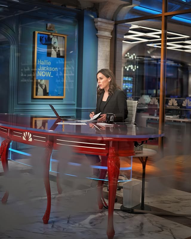 Instagram post by @frankthorpv for NBC News. Caption reads: [...] as she embarks on this next chapter at....