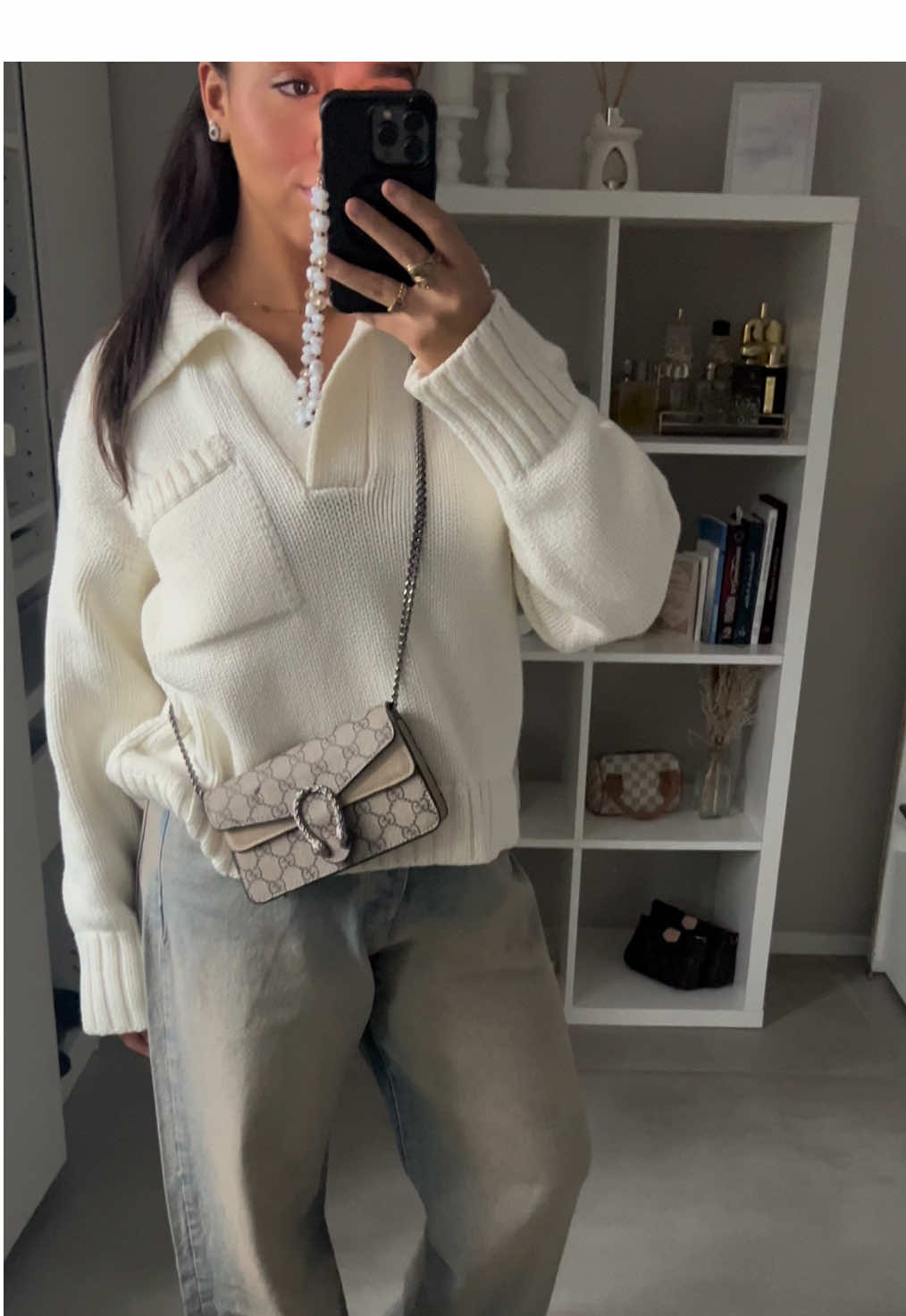 TikTok post by @sirine.ootd for Lucid Club. Caption reads: #ad OOTD | Got the best jeans from @Lucid Club 🤍....