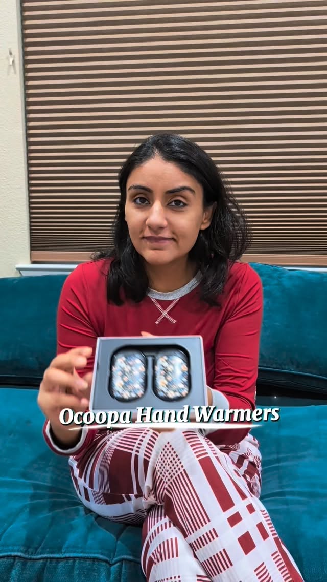 Instagram post by @world_of_erish for Ocoopa. Caption reads: Cold hands? Not anymore.
Meet Ocoopa Hand Warmers—....