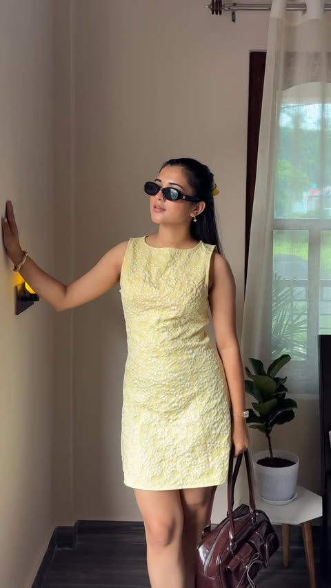 Instagram post by @pragyasharma12_ for NEWME. Caption reads: [...] outfit, this might just be it 🌼 Dress:....