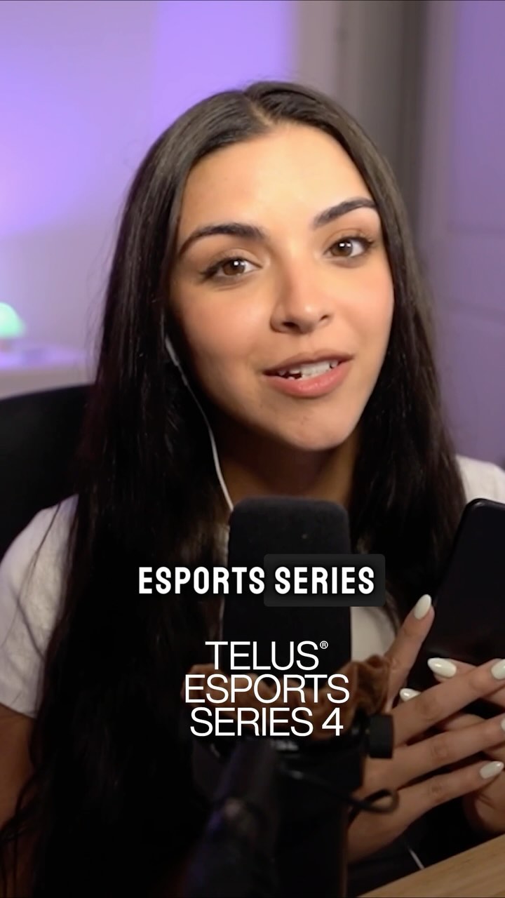 Instagram post by @itskwissy for TELUS. Caption reads: @TELUS Esports Series is back! TELUS has partnered....