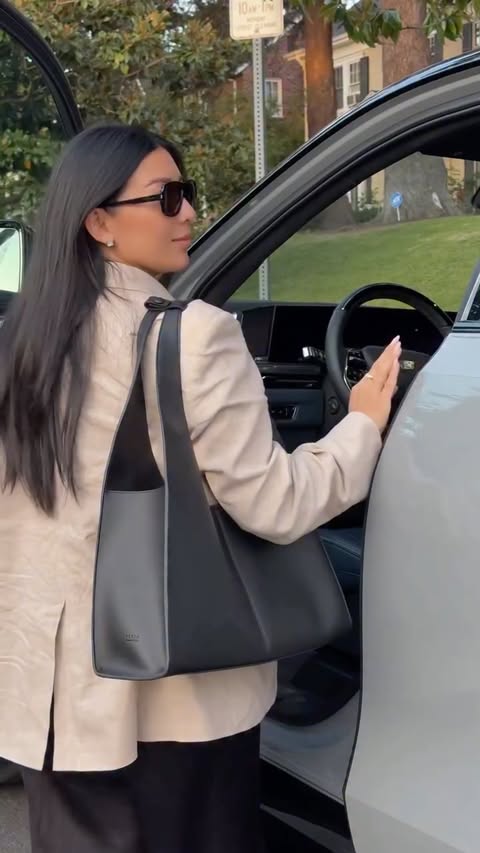 Instagram post by @stephhjelmeseth for Cadillac. Caption reads: [...] in, everything just feels easy. #ad The....