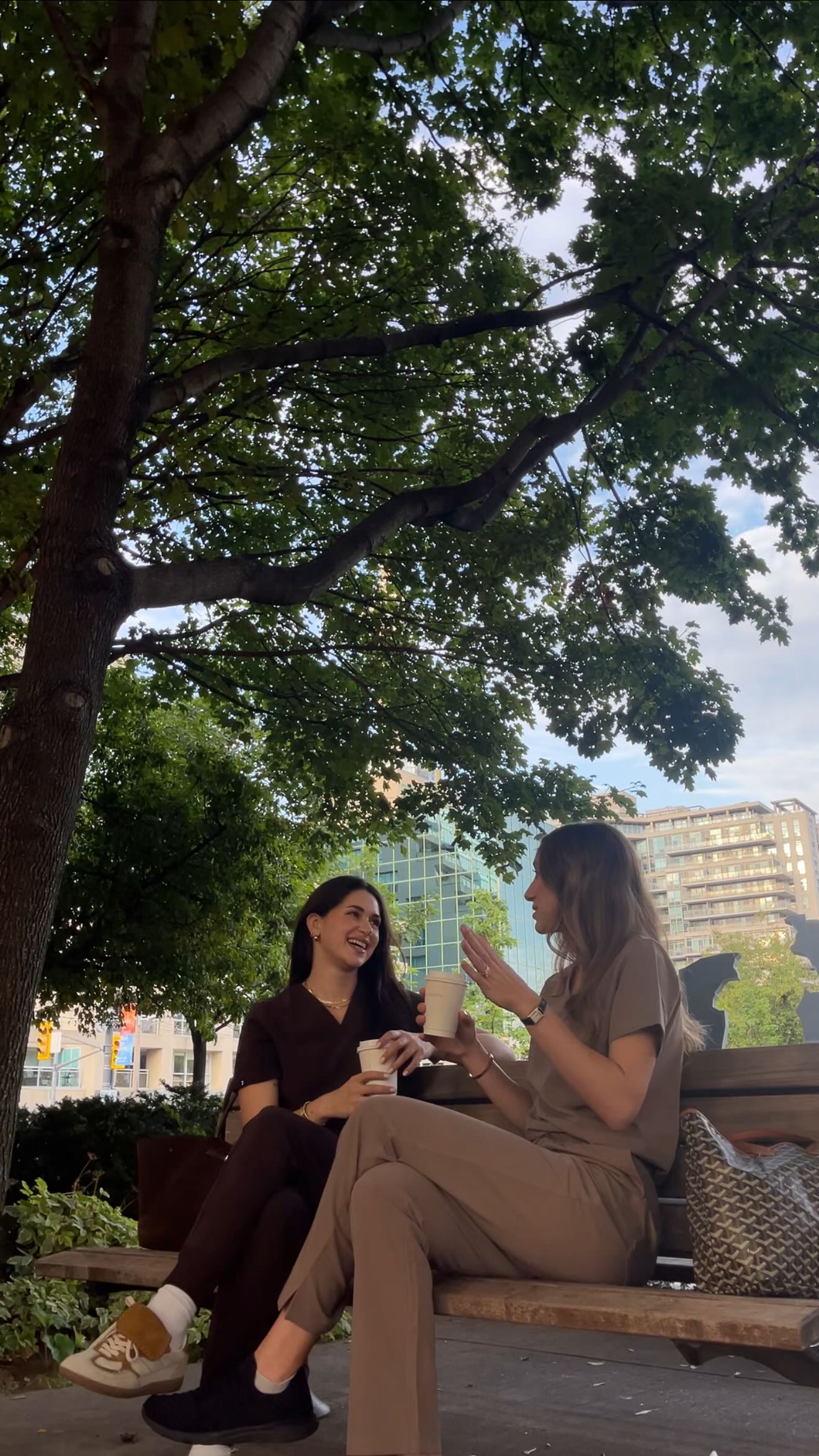 Instagram post by @noamraiter for Jaanuu. Caption reads: Well-caffeinated and well-dressed in @jaanuu....