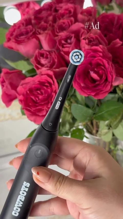 Instagram post by @alyonkashe for Crest. Caption reads: [...] Cowboys Special Edition toothbrush and Crest....