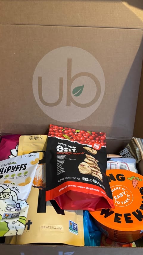 Instagram post by @maddistrokeofluck for UrthBox. Caption reads: #Sponsored Trying my latest shipment of @urthbox....