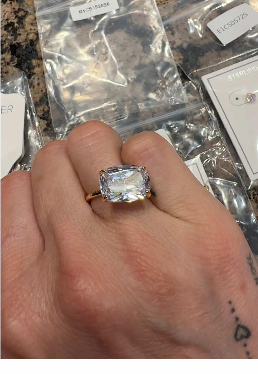 TikTok post by @nataliejg for Sterling Forever. Caption reads: This ring by @Sterling Forever deserves its own....