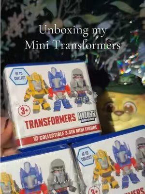 TikTok post by @isxbella.xo for World Tech Toys. Caption reads: They’re so cute 🤖 @World Tech Toys #transformers....