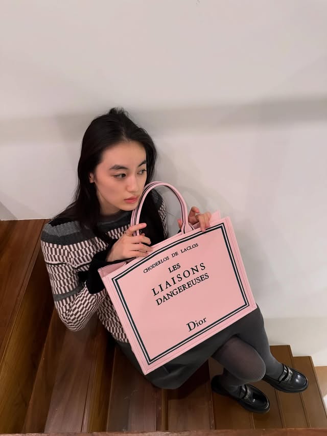 Instagram post by @rikakoyagi_official for Dior. Caption reads: [...] shoes, and ring are from @dior....