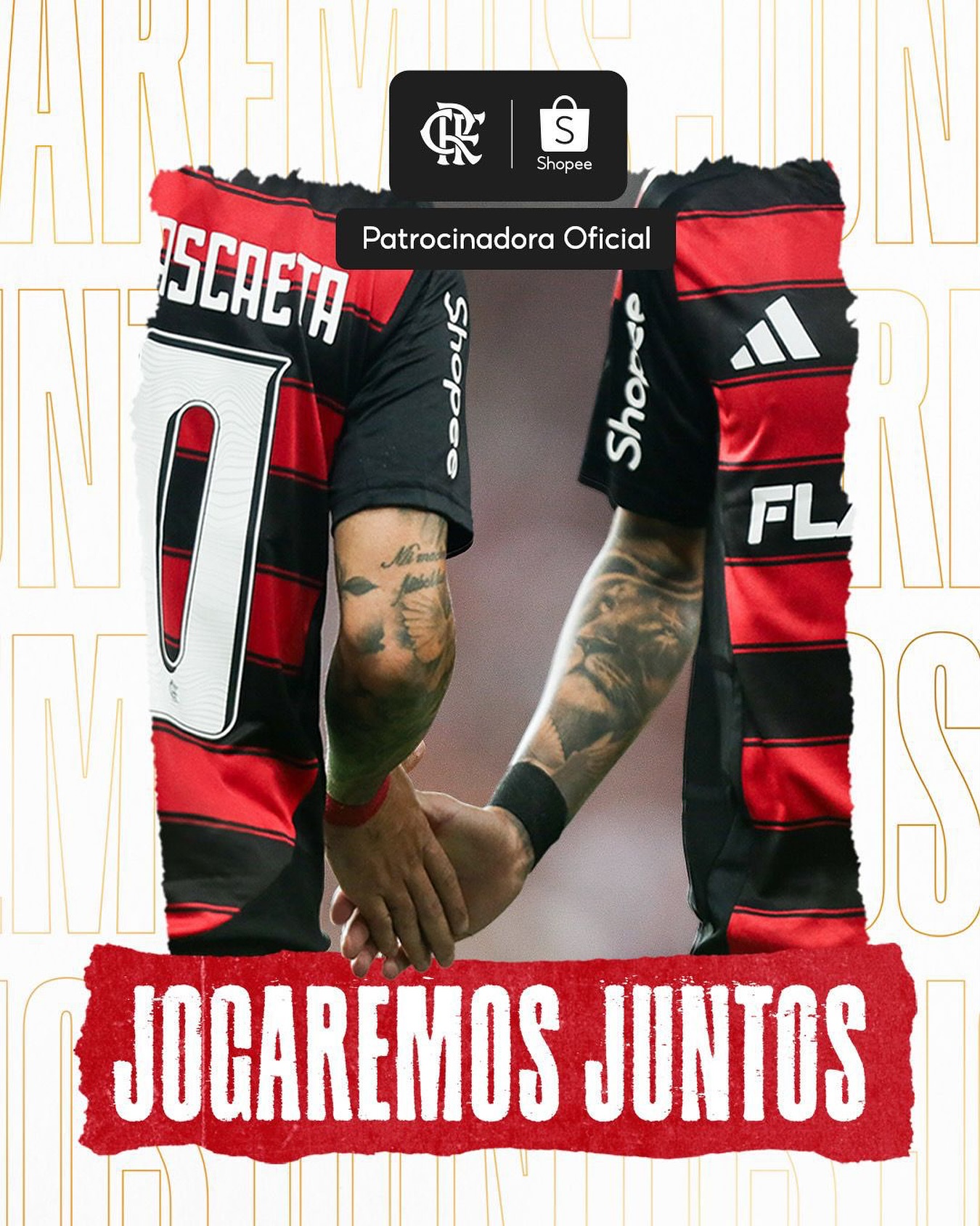 Instagram post by @flamengo for Shopee. Caption reads: É DIA DE DECISÃO, NAÇÃO!❤️🖤

Então já bota o....