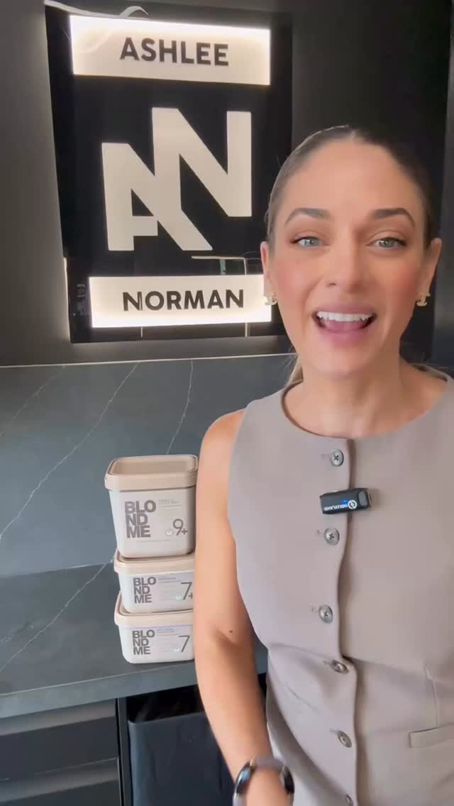 Instagram post by @ashleenormanhair for Schwarzkopf Professional. Caption reads: “That Being Said” 🍴🔪🥄 NOT all Lighter is....