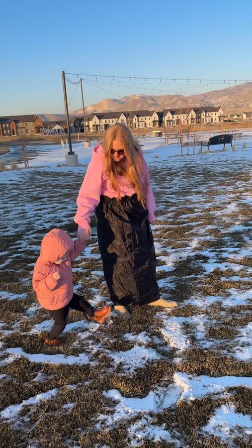 Instagram post by @emilyaharrah for Get The Mozy. Caption reads: Anyone else have a toddler who loves being outside....