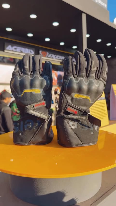 Instagram post by @motorcycletrails for Reise Moto. Caption reads: Reise unleashed some cool products at the....