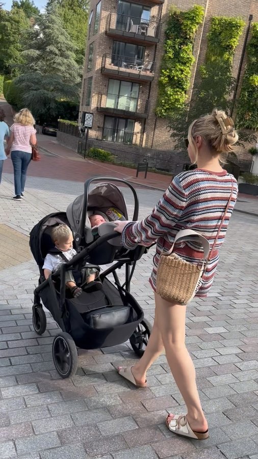 Instagram post by an influencer for Joie Baby UK. Caption reads: Come with us on an outing as a family of four....