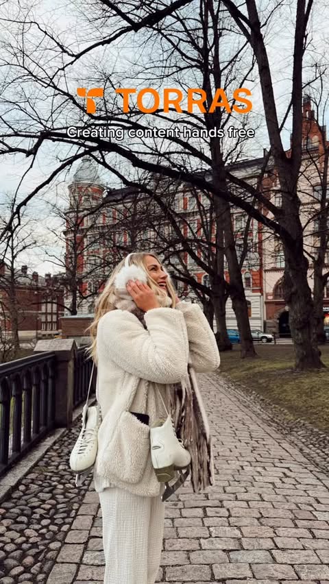 Instagram post by @camillamilja for TORRAS. Caption reads: Free Your Hands to Create ad @torras_global....