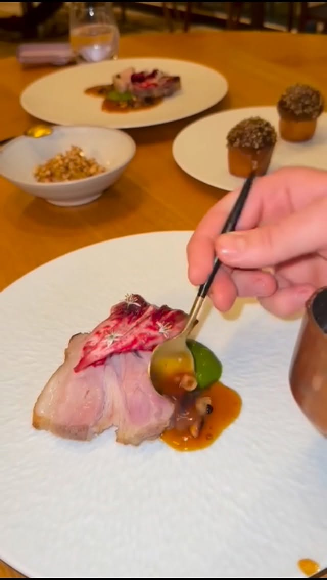 Instagram post by @chef_andrew_sheridan for Get Reviewed Liverpool. Caption reads: Full Tasting at Sow Restaurant, Netherwood Estate....