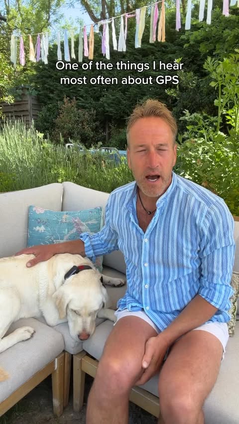 Instagram post by @benfogle for Tractive. Caption reads: AD Tractive smart trackers allow us to set a [...].