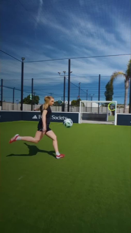 Instagram post by an influencer for adidas Football. Caption reads: [...] #createdwithadidas @adidasfootball @adidasus.