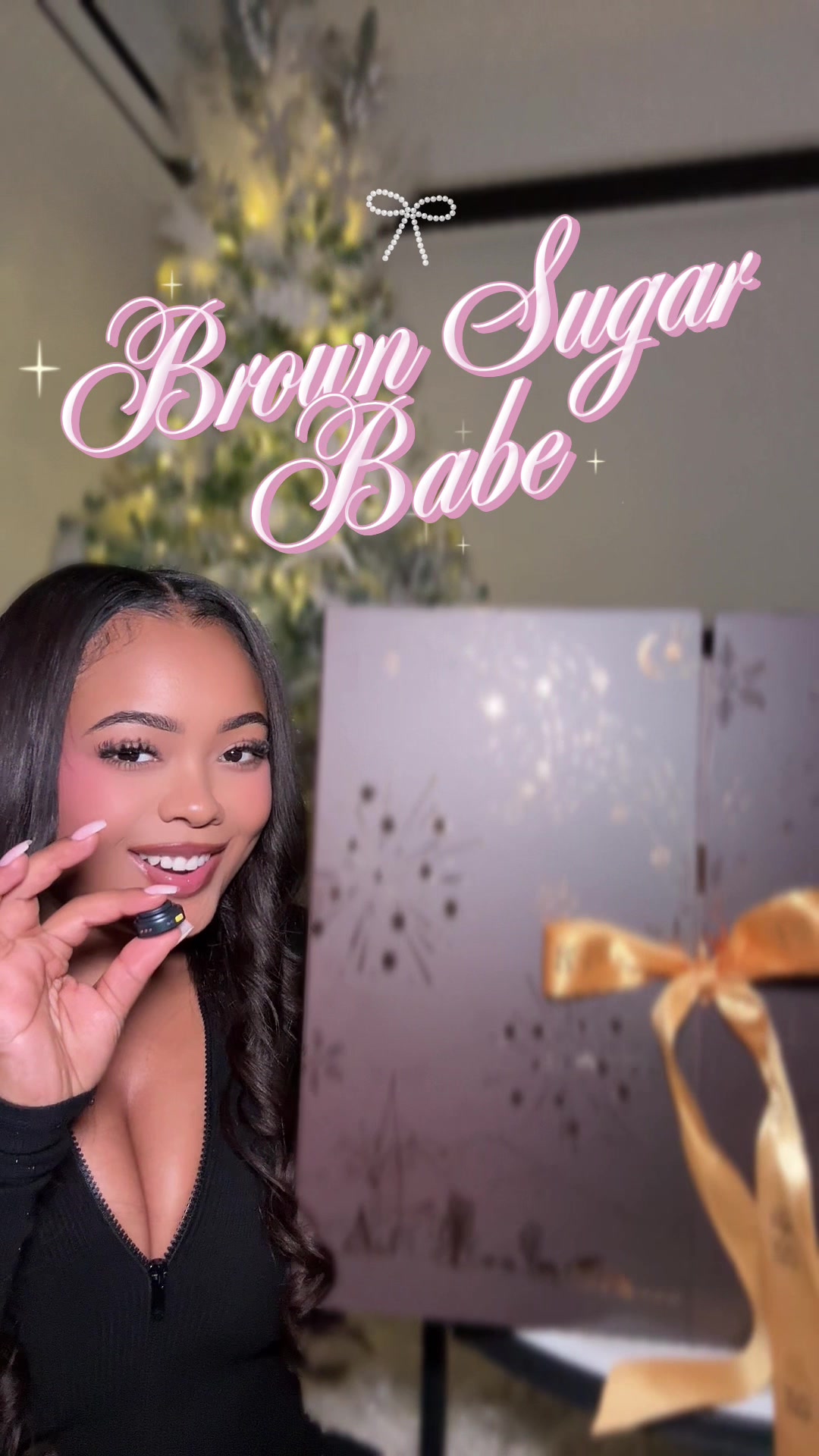 TikTok post by @perfumeprincess for Brown Sugar Babe. Caption reads: 12 days of gifts from @Brown Sugar Babe 🤎....
