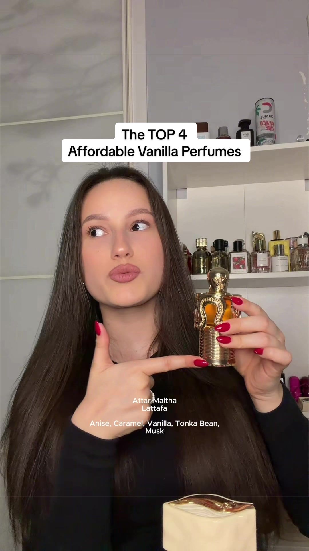 TikTok post by @anasfragranceoutlet for Khadlaj Perfumes. Caption reads: [...] #fyp #affordableperfume @Khadlaj Perfumes....
