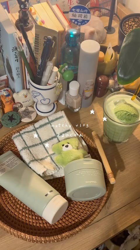 Instagram post by @sen_2000__ for Whipped. Caption reads: ✴︎ matcha vlog 🍵🌿 @whipped._jp ✶ マグツリー ヴィーガン....