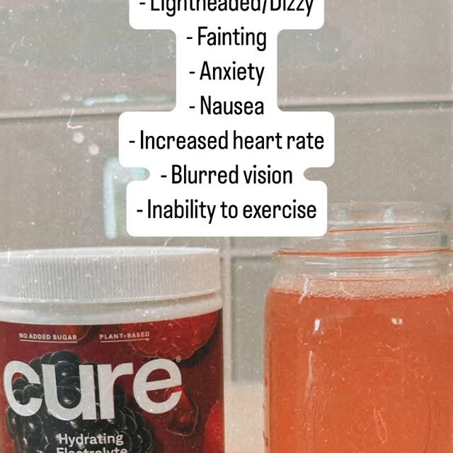 Instagram post by @healthymouth_healthylife for Cure Hydration. Caption reads: Let’s talk about POTS 🫖 No, not that pot 😜 POTS,....