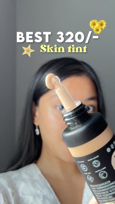 Instagram post by @thehappynaari for Insight Cosmetics. Caption reads: Comment “tint” for the details This skin tint is....