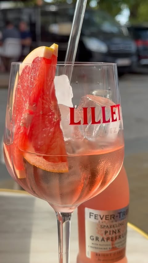 Instagram post by @cesar_casier for Lillet. Caption reads: Discovered my new favorite summer drink @lillet so....