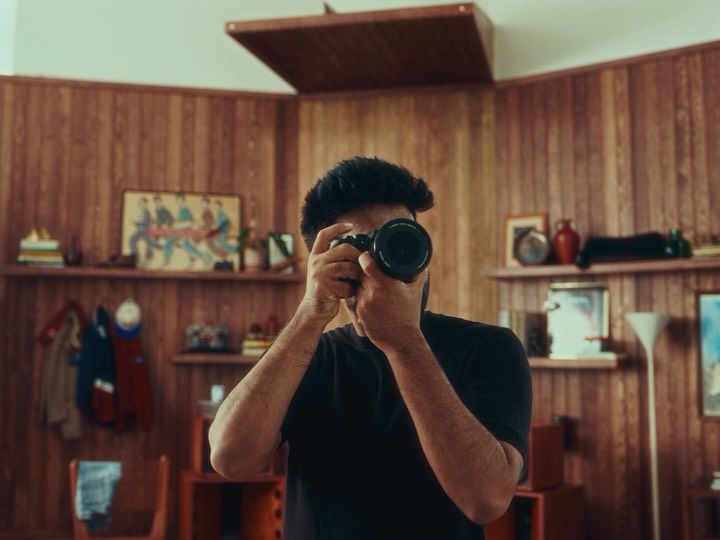 Instagram post by @aneezv for Adobe Firefly. Caption reads: [...] the work. For my Onam shoot, I used....