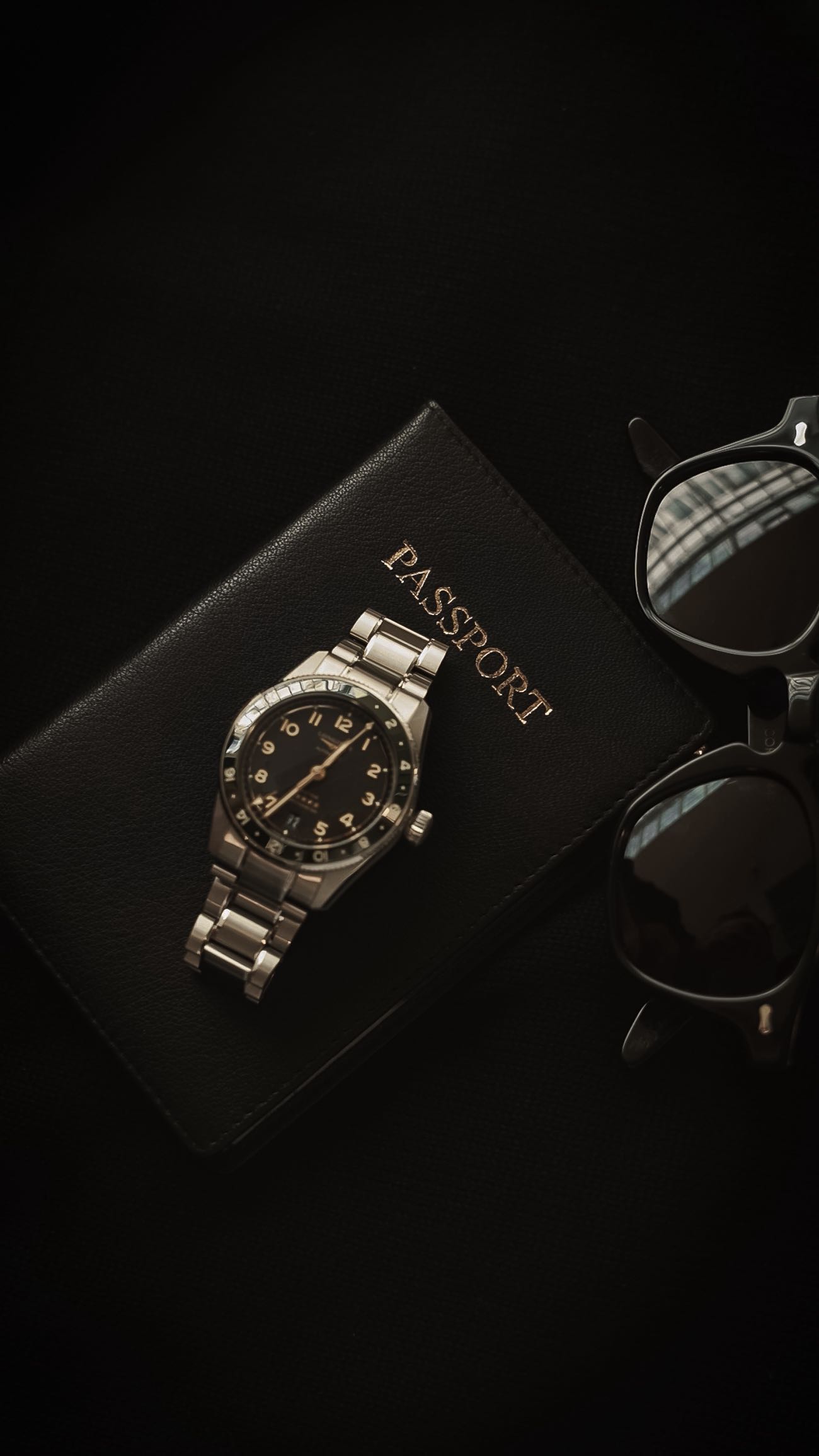 Instagram post by @manuel.fiori for Longines. Caption reads: What time is it there? 
Caught between time zones,....