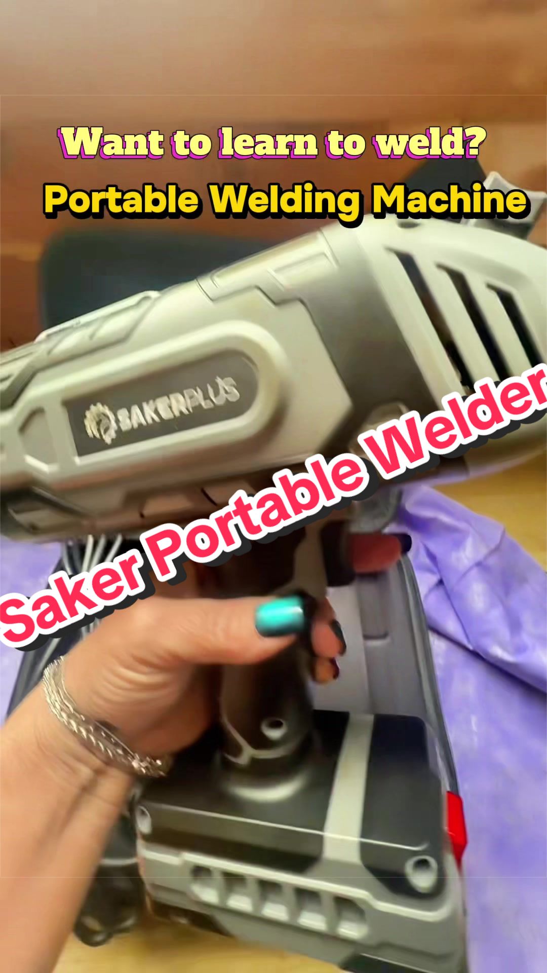 TikTok post by @wendi.tts for Smartsaker. Caption reads: [...] Bars, Equipped with Welding Rods.....