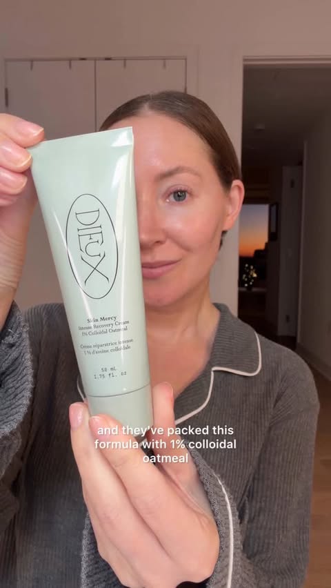 Instagram post by @jillian.gottlieb for Dieuxskin. Caption reads: [...] skin? Skin Mercy was MADE for you ✨....