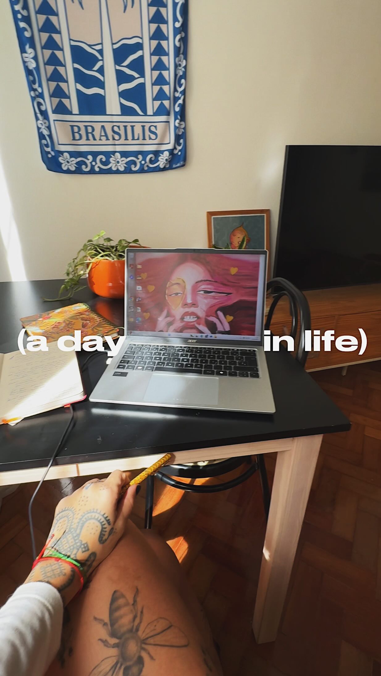 Instagram post by @brunafrog for Acer. Caption reads: a day in life - com muita coisa boa e meu Acer....