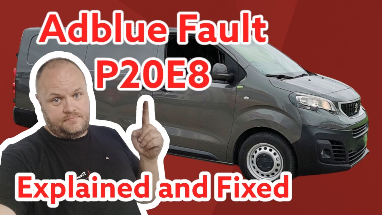 YouTube post by @Diagnosedan for Topdon. Caption reads: Adblue fault P20E8. Explained and Fixed..