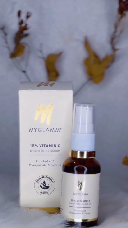 Instagram post by @_aratisahoo_ for MyGlamm. Caption reads: ✨ Glow chahiye? To yeh serum banega aapka skincare....