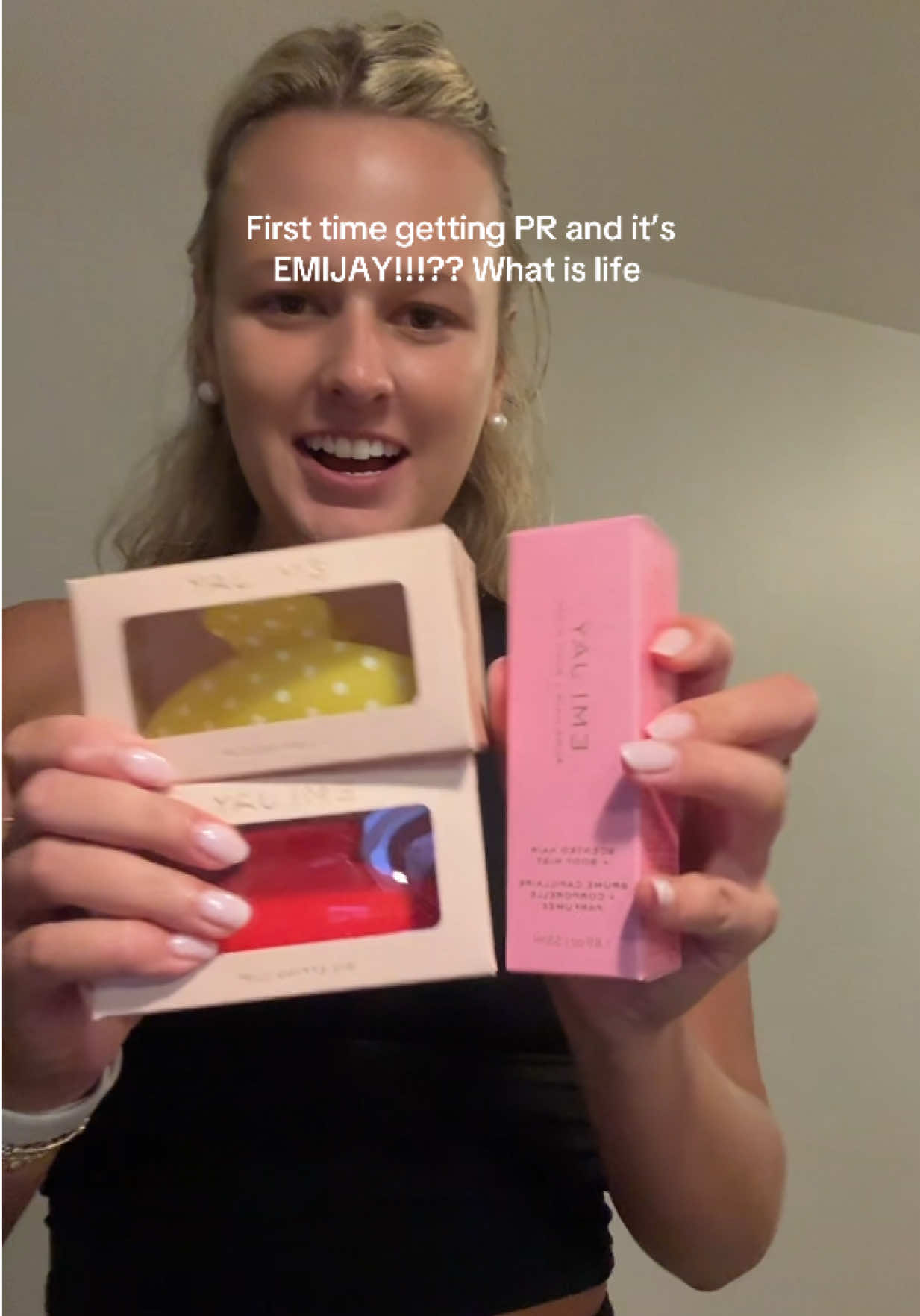 TikTok post by @drpeperprincess for Emi Jay. Caption reads: [...] thing ever!!!!! I’m so obsessed w emijay I....