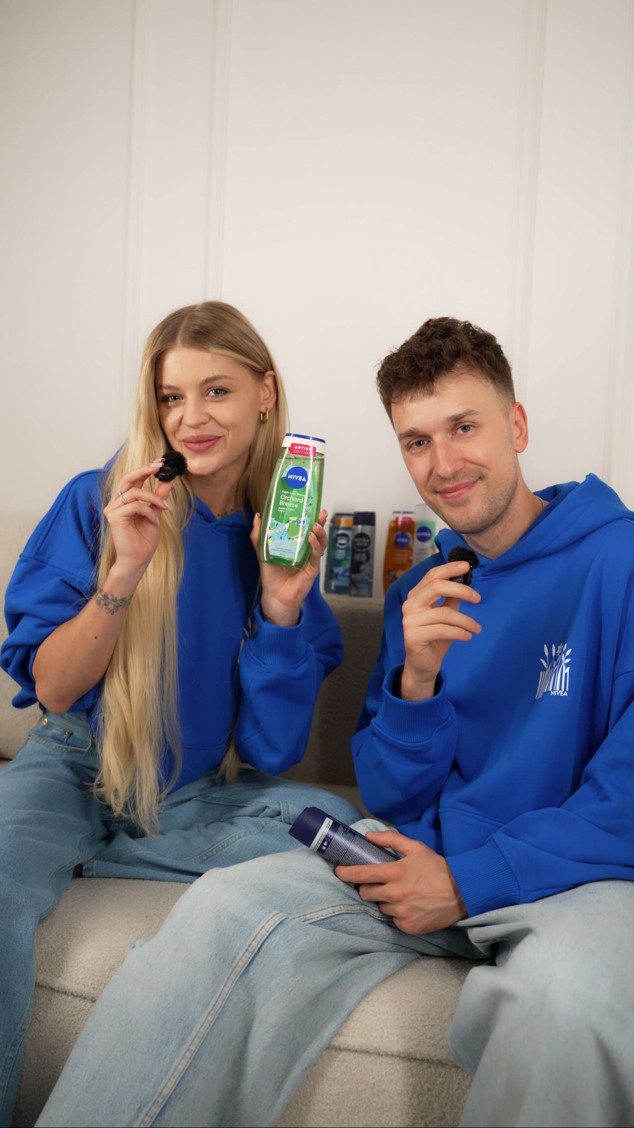 Instagram post by @majkelso for NIVEA Polska. Caption reads: Nasza poranna rutyna to moment dla siebie –....