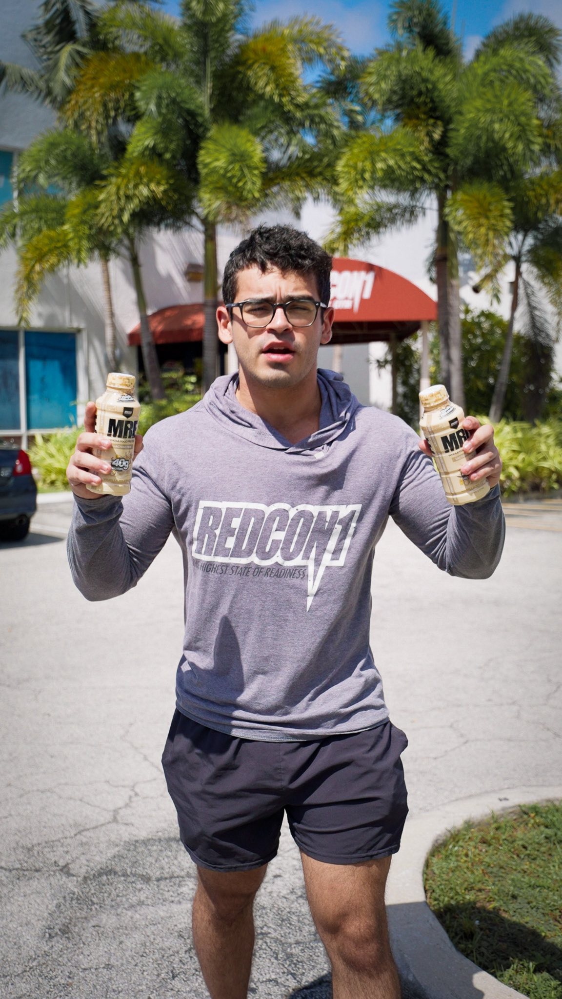 Instagram post by @redcon1gym for REDCON1. Caption reads: Vanilla Milkshake taste test verdict: BUSSIN’....