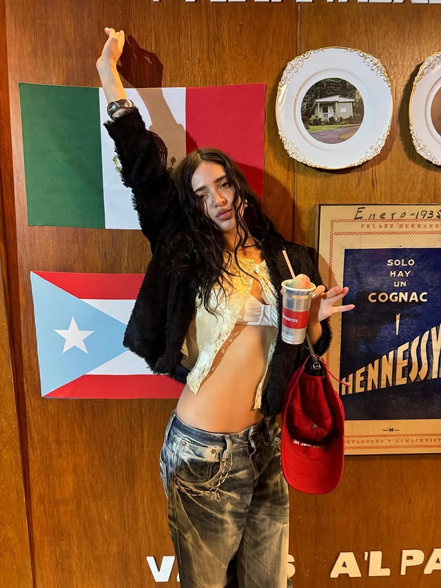 Instagram post by @lunablaise for Hennessy. Caption reads: @hennessyus 🥃💸💋@hennessy

#HennessyPartner....