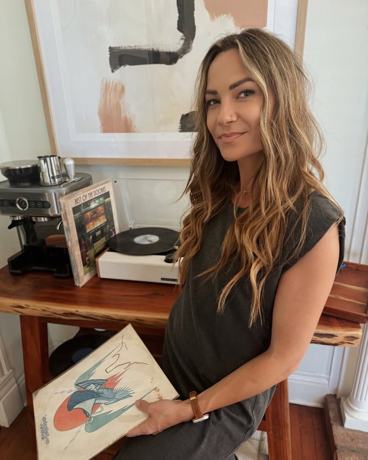 Instagram post by @falonbrianne for Victrola. Caption reads: [...] to go with it! We are loving our new....